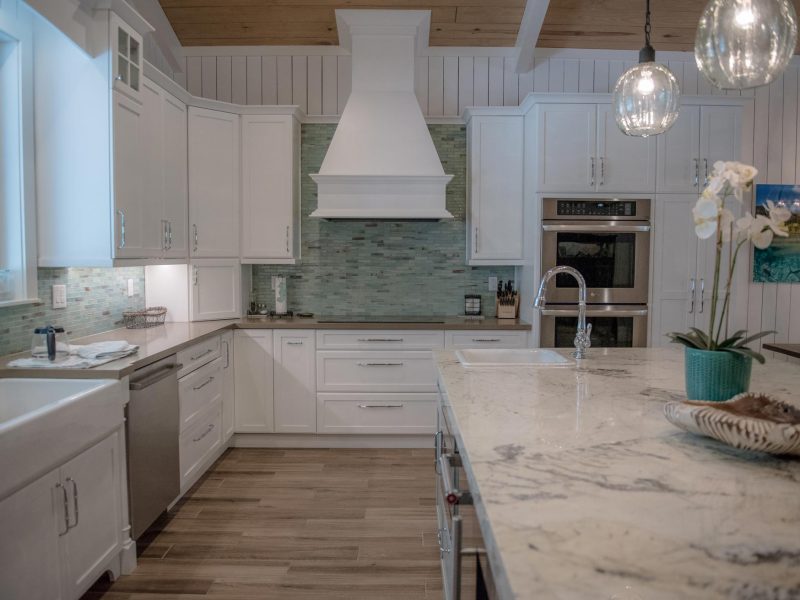 New Kitchen with Marble Tiles in South Florida