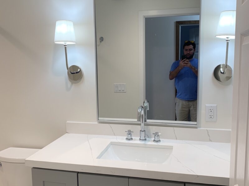 Bathroom remodel in Key Largo by CBT Construction.